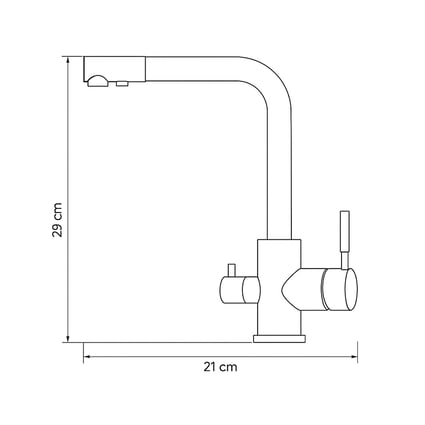 Μπαταρία νεροχύτη DW9700 Satin 